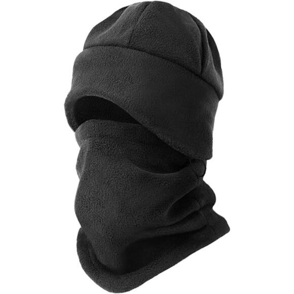 New Winter Beanie Hat Scarf Set with Ear Flaps for Men Women Knit Fleece Lined - Picture 5 of 5